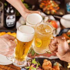 生ビール付全73種♪『2時間飲み放題』2480円⇒1680円