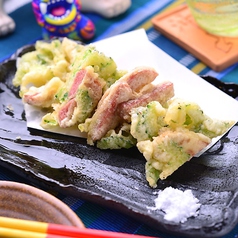 ゴーヤとスパムの天ぷら