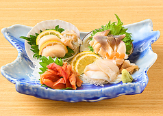 貝刺し4点盛り