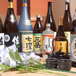 ドリンクメニューに九州地方の本格焼酎（芋/麦など）や日本酒が勢揃い！九州料理とご一緒にぜひ☆