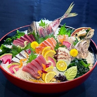 市場直送！料理長厳選の極上刺身盛り合わせをご用意◎