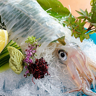 名物泳ぎイカ姿造り