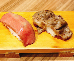 肉寿司2種