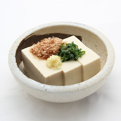 柿の種de冷ややっこ