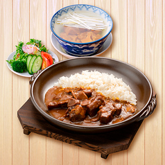 【定食】大きな牛たんカレーライス