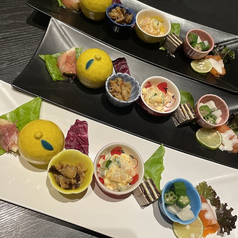 新鮮な魚介や野菜を素材を活かした調理で召し上がれます◎
