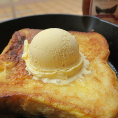 フレンチトースト(プレーン) おすすめ!濃厚バニラアイスクリーム プラス