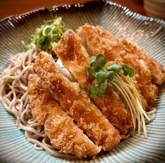 夏メニュー三元豚ロースカツおろしSOBA