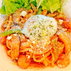 ぷるぷる温玉ナポリタン