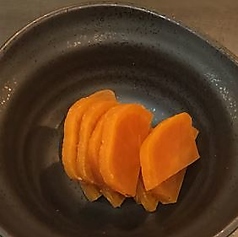 麦みそ漬けたくあん