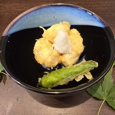 フグの白子の天ぷら