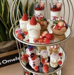 大人気、いちごアフタヌーンティーセット