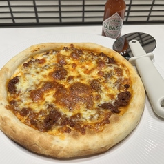 ミートソースピザ