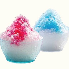 かき氷(苺・メロン・レモン・ブルーハワイ)