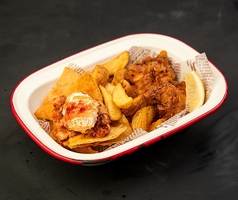 フライ盛り合わせ【ポテト、ナチョス、クリスピーチキン】