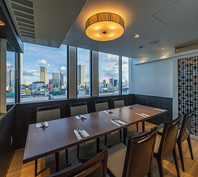 池袋の景色を一望できる個室もご用意！
