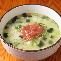 鶏スープ茶漬け