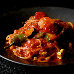 季節の野菜のスパゲッティ