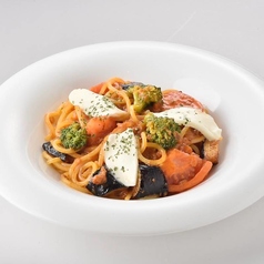 ナスとモッツァレッラのミートソース