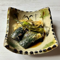 ナスとししとうの揚げびたし