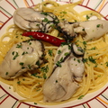 料理メニュー写真 牡蠣と大葉のペペロンチーノ