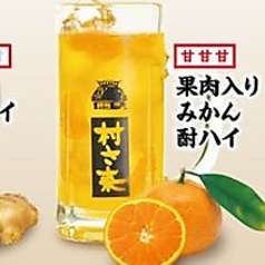 【こだわり】果肉入りみかん酎ハイ/梅干し酎ハイ/ガリ酎ハイ