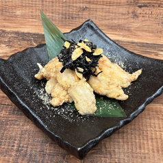 鶏むね肉の唐揚げ塩昆布ガーリック