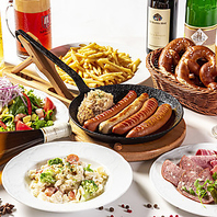 本場ドイツの味を堪能◎選べるコースと絶品ソーセージ