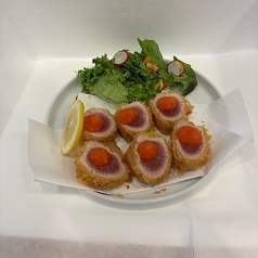 鮪のレアカツレツ　和風おろしポン酢