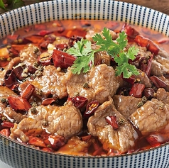 四川風牛肉の激辛煮込み