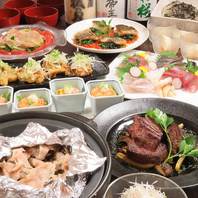 広島県産食材を使用した宴会に◎なコースも充実。