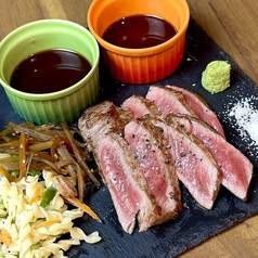 黒毛和牛ごちそうステーキ/アンチョビポテト&キャベツ