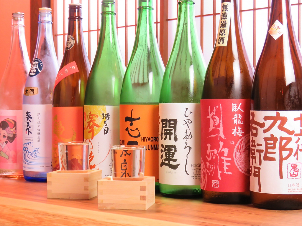 日本酒は、静岡、長野の地酒を厳選