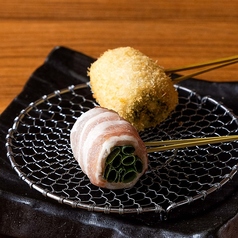 九条葱の豚肉巻き