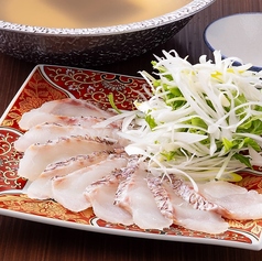 貝だし 鯛しゃぶ ごまポン酢添え