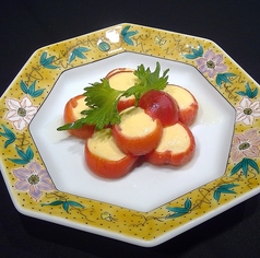 ミニトマト釜の玉子豆腐