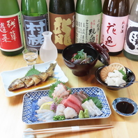 豊富な日本酒を取り揃えております◎