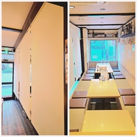 16名様前後半個室のお座敷掘りごたつ席