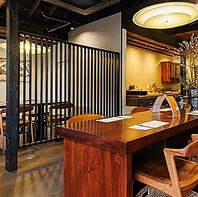 古民家を活かした落ち着きある温もりの空間