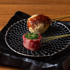 春菊と牛バラのすき焼き風