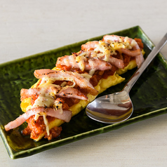 自家製ミートソースオムレツ