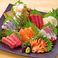 新鮮な魚介をふんだんに使用！