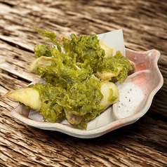 アーサーと琉球スギの天ぷら