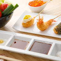 当店オリジナル。自家製ソース