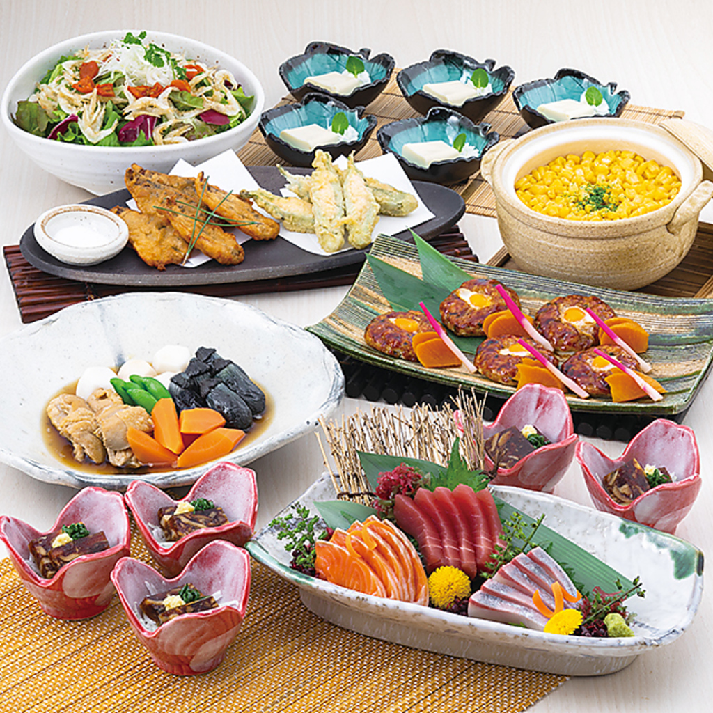 お手頃コースから豪華な贅沢コースまで飲み放題付きコースを各種ご用意！