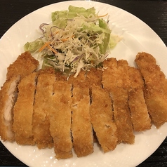 薄切り肉の豚カツ定食