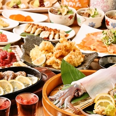 泳ぎイカ 炭火焼き 九州うまか 京橋店のコース写真