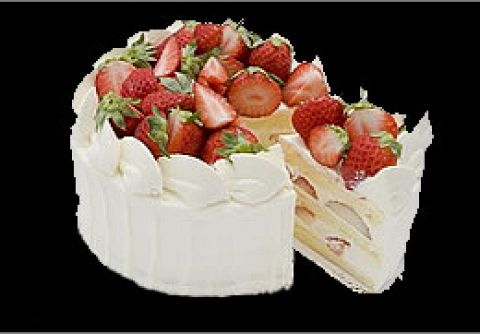 PATIO BIRTHDAY【テイクアウト】生クリームに苺たっぷり♪大人気です。（7号21cm)