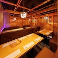 オシャレな和風個室空間をはじめ、各種個室をご用意♪宴会貸し切りは最大100様まで可能◎味も見た目もばっちり！おしゃれな店内で楽しめます。こんな洗練された空間でおいしい居酒屋宴会はここだけと自信をもっておすすめします！！まったりとお話するのもワイワイ盛り上がるのも使い方はお客様次第！