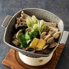 姫蛤の出汁バターお鍋